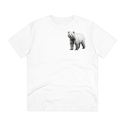 100% Organic Cotton T-shirt - Realistic Design - Bear - Unisex