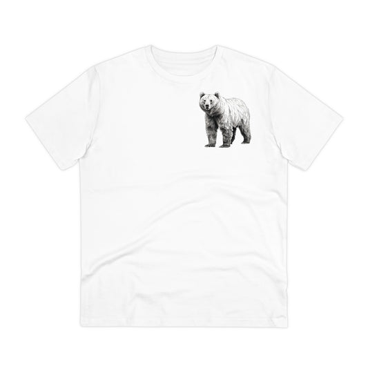 100% Organic Cotton T-shirt - Realistic Design - Bear - Unisex