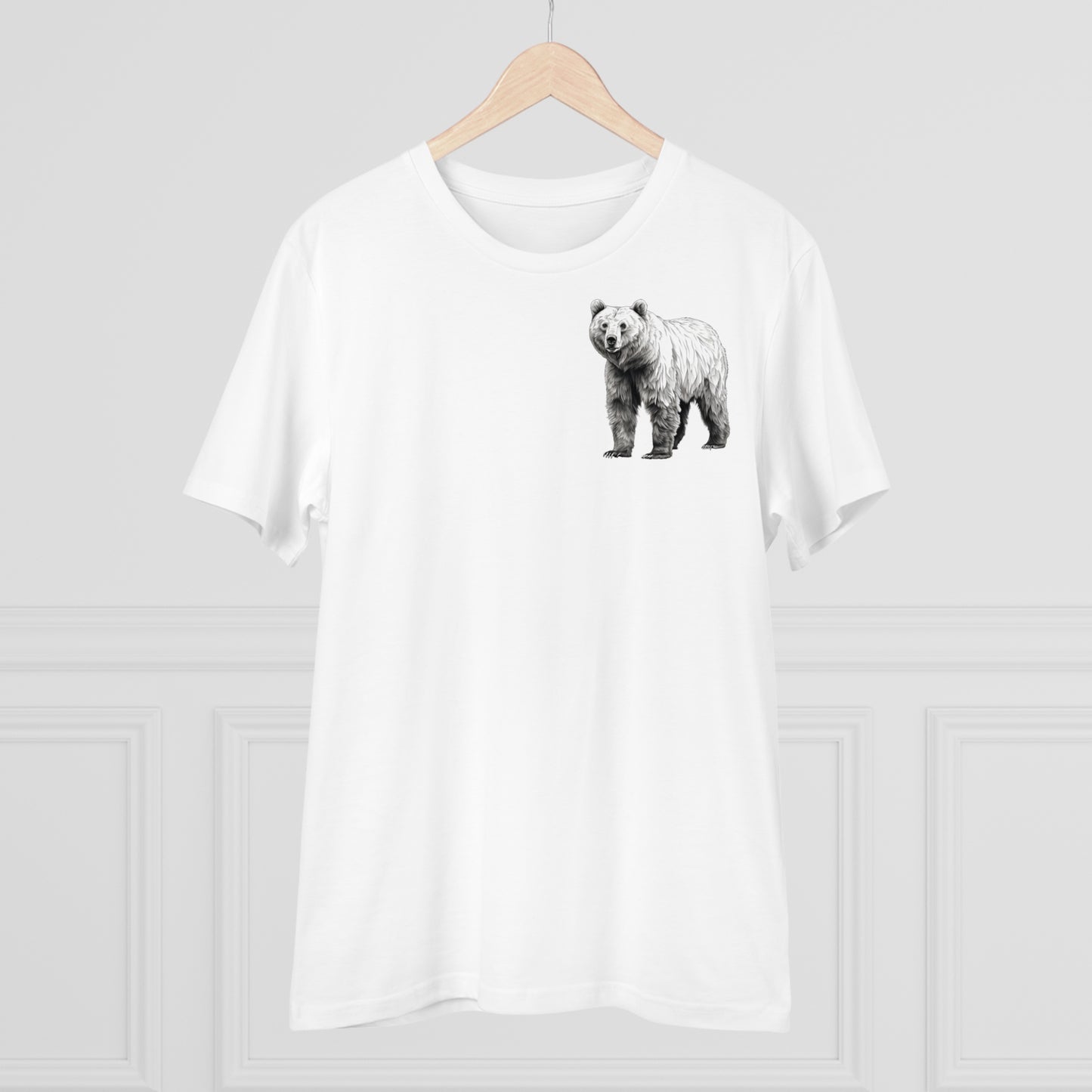 100% Organic Cotton T-shirt - Realistic Design - Bear - Unisex