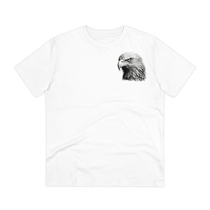 100% Organic Cotton T-shirt - Realistic Design - Eagle Head - Unisex