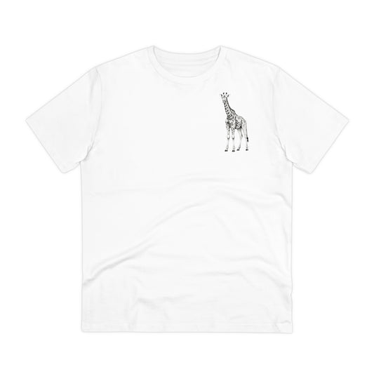 100% Organic Cotton T-shirt - Realistic Design - Giraffe - Unisex