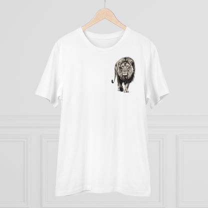 100% Organic Cotton T-shirt - Realistic Design - Lion - Unisex