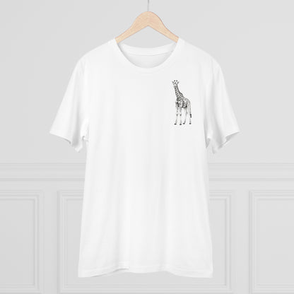 100% Organic Cotton T-shirt - Realistic Design - Giraffe - Unisex