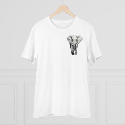 100% Organic Cotton T-shirt - Realistic Design - Elephant - Unisex