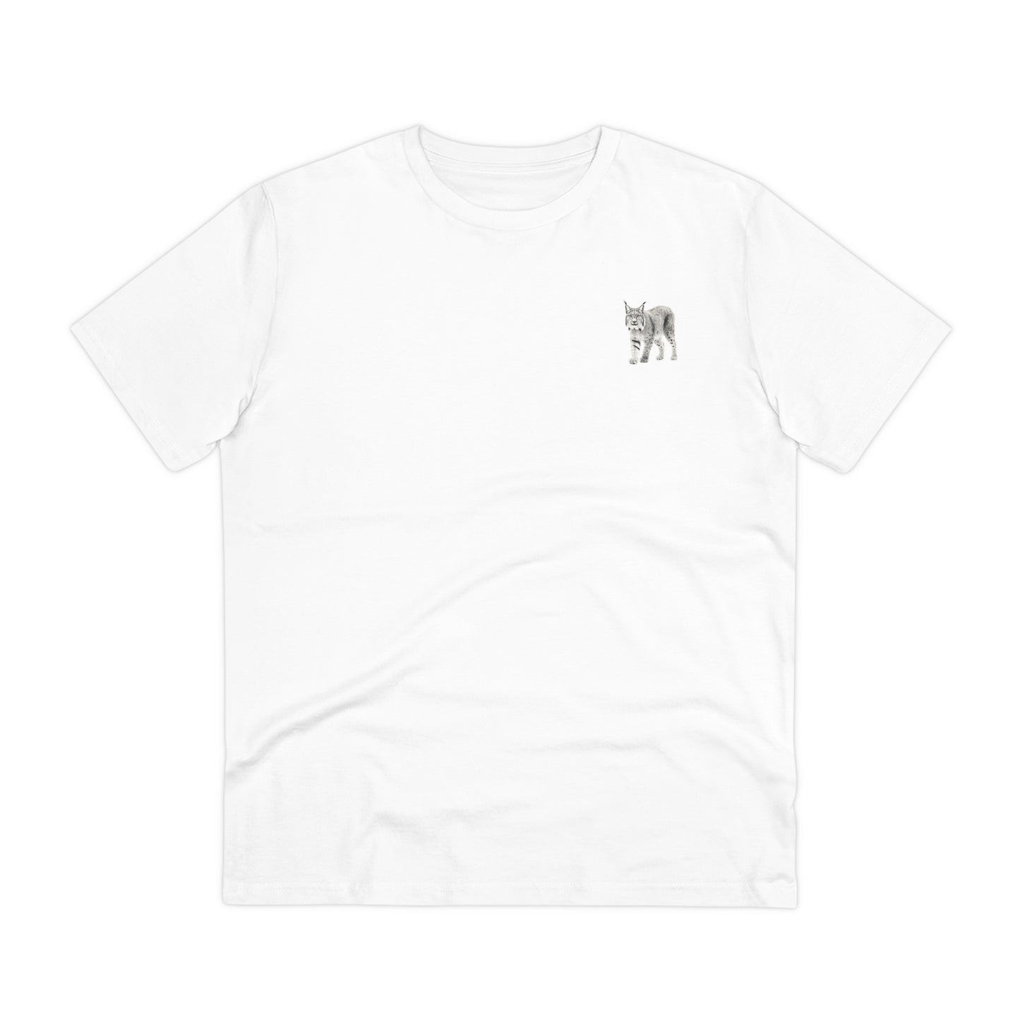 100% Organic Cotton T-shirt - Realistic Design - Lynx - Unisex