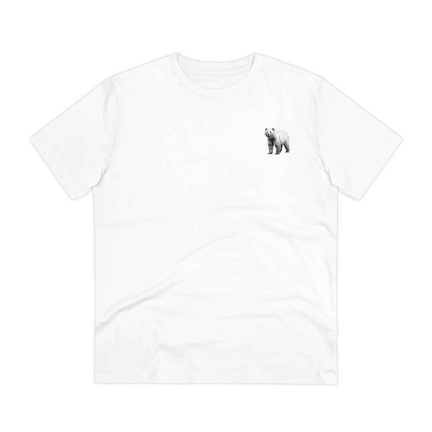 100% Organic Cotton T-shirt - Realistic Design - Bear - Unisex