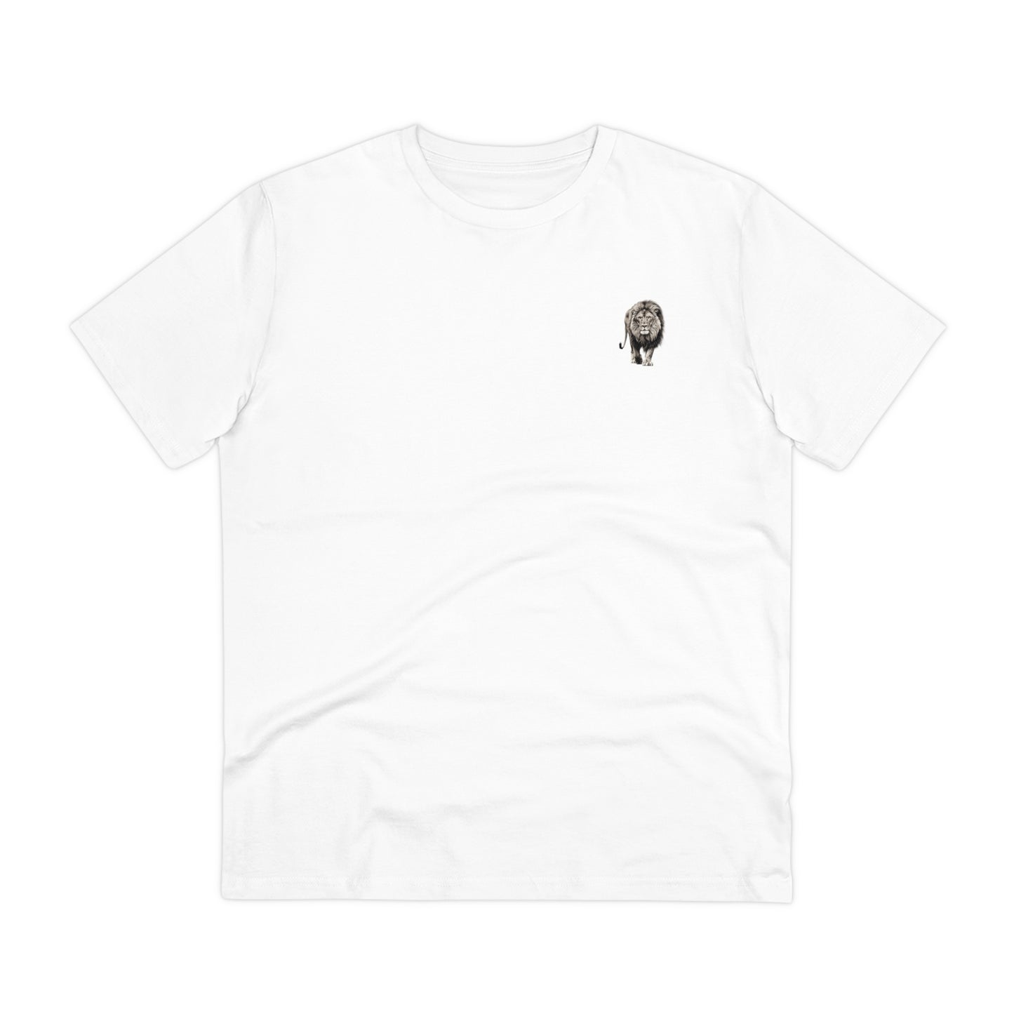 100% Organic Cotton T-shirt - Realistic Design - Lion - Unisex