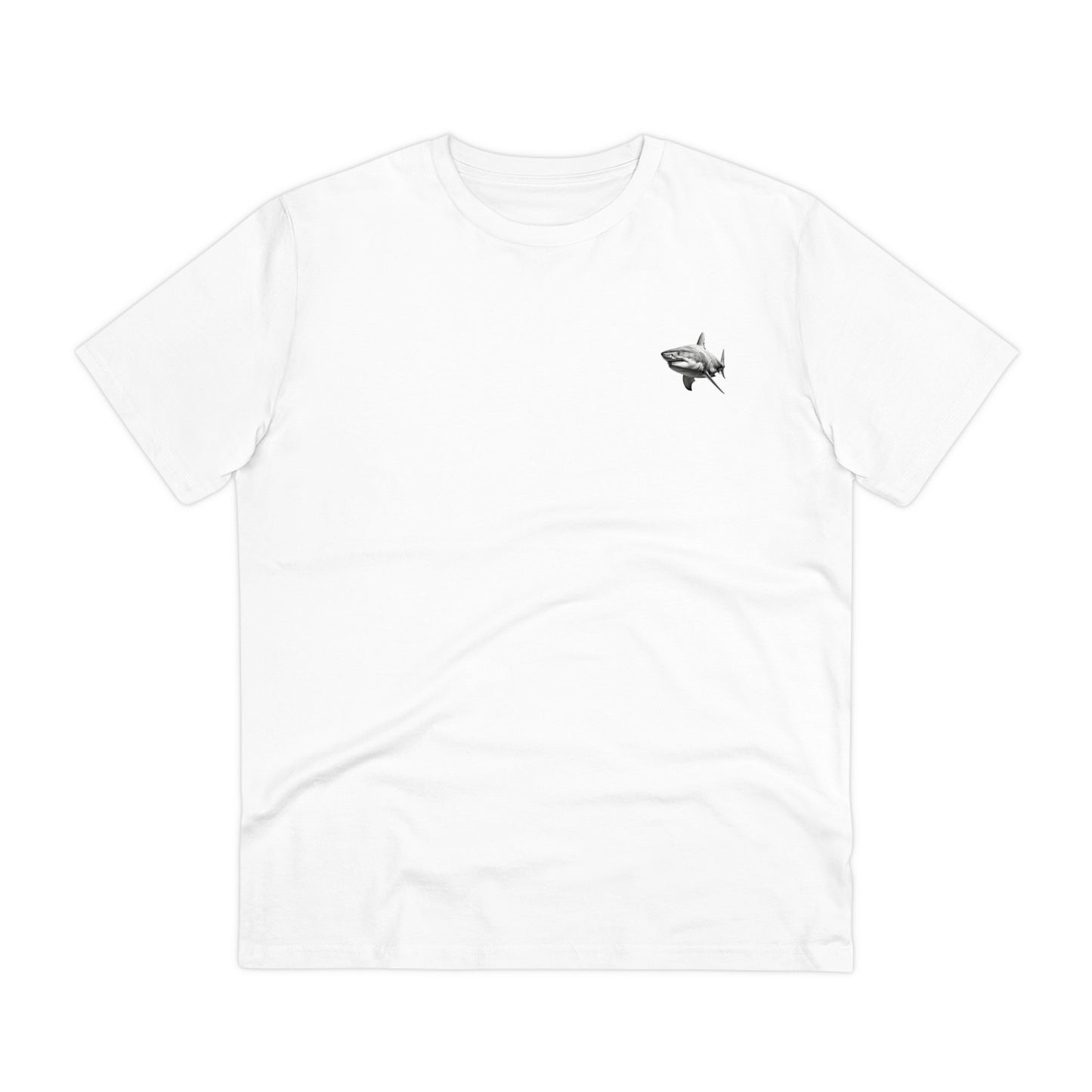 100% Organic Cotton T-shirt - Realistic Design - Shark - Unisex